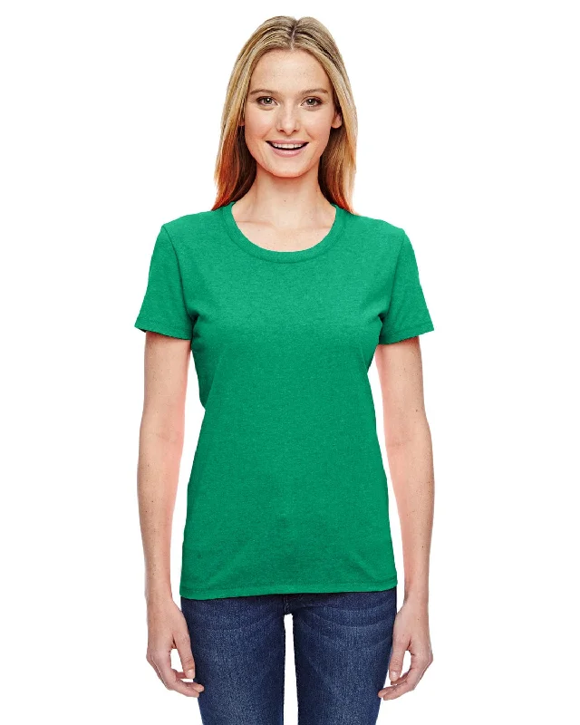 Street Graffiti Design Fruit of the Loom Ladies Heavy Cotton T-Shirt | Retro Htr Green Street Graffiti Design Fruit of the Loom Ladies Heavy Cotton T-Shirt | Retro Htr Green