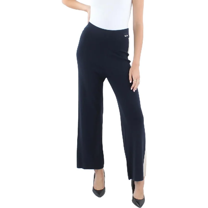Sweet Modified Style Weekend MaxMara Womens Tecnico Mid Rise Colorblock Straight Leg Pants