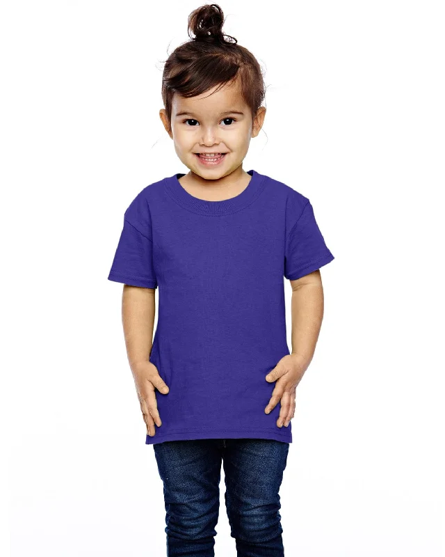 Sweet Princess Skirt Fruit of the Loom Toddler 100% Heavy Cotton T-Shirt | Purple