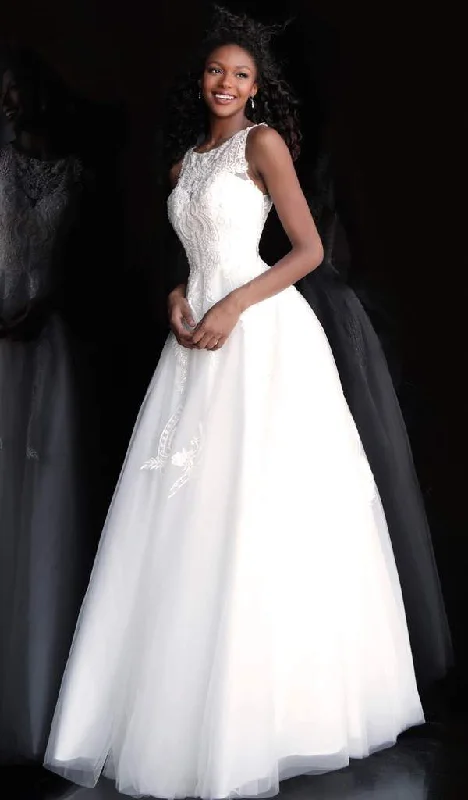Fun and cute JVN by Jovani Lace Embroidered Scoop Ballgown JVN68132SC - 1 pc Blush in Size 4 Available Fun and cute JVN by Jovani Lace Embroidered Scoop Ballgown JVN68132SC - 1 pc Blush in Size 4 Available