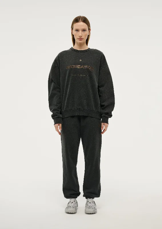 Fashionable and casual TEAM RECORD TRACKPANT IN WASHED MARINE BLUE