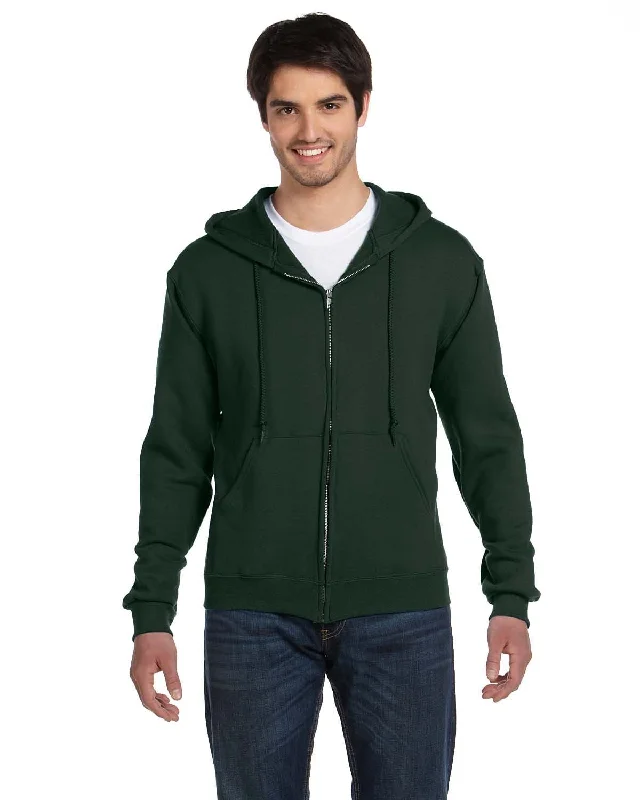 Creative Style Fruit of the Loom Supercotton Full-Zip Hoodie | Forest Green