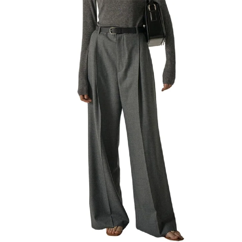 Sweet Soft Feeling Women's High Waist Straight Suit Pants