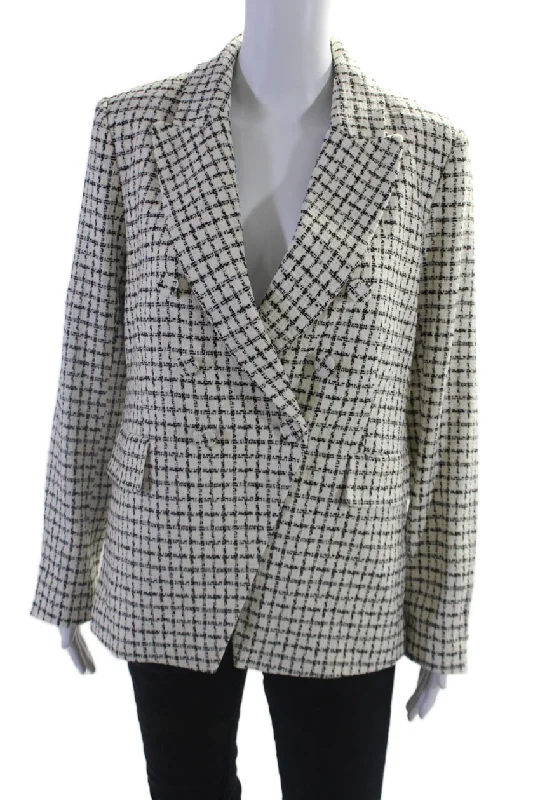 Trendy and versatile Renuar Womens Cream Combo Printed Double Breasted Long Sleeve Jacket Trendy and versatile Renuar Womens Cream Combo Printed Double Breasted Long Sleeve Jacket