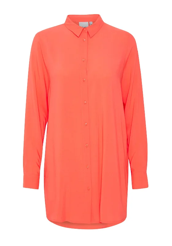 Sports Vitality Style Ichi Main Longline Shirt, Hot Coral