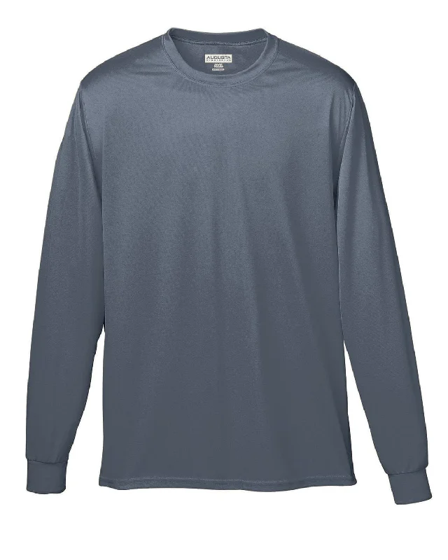 Street Sports Style Augusta Long Sleeve Moisture Wicking T-Shirt | Graphite