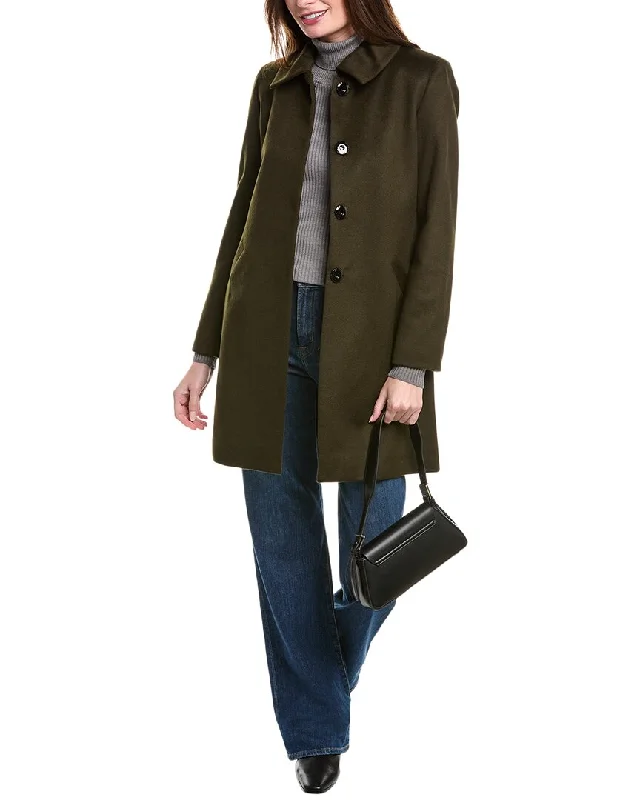 Street Style sofiacashmere Modern Luxe Wool & Cashmere-Blend Coat