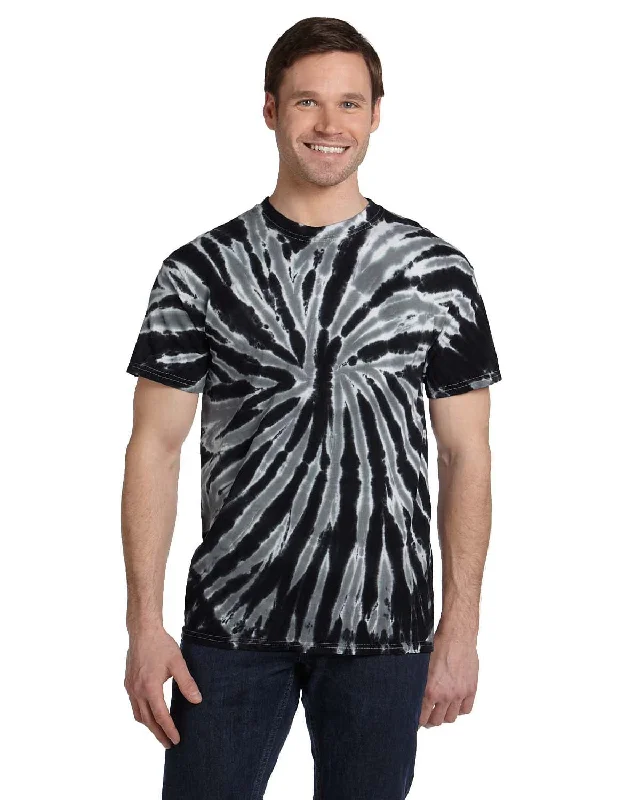 Fashion Style Tie-Dye 100% Cotton Tie-Dyed T-Shirt | Twist Black