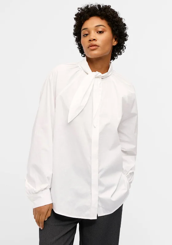 Sweet Small Style Object Alex Bow Tie Shirt, Cloud Dancer