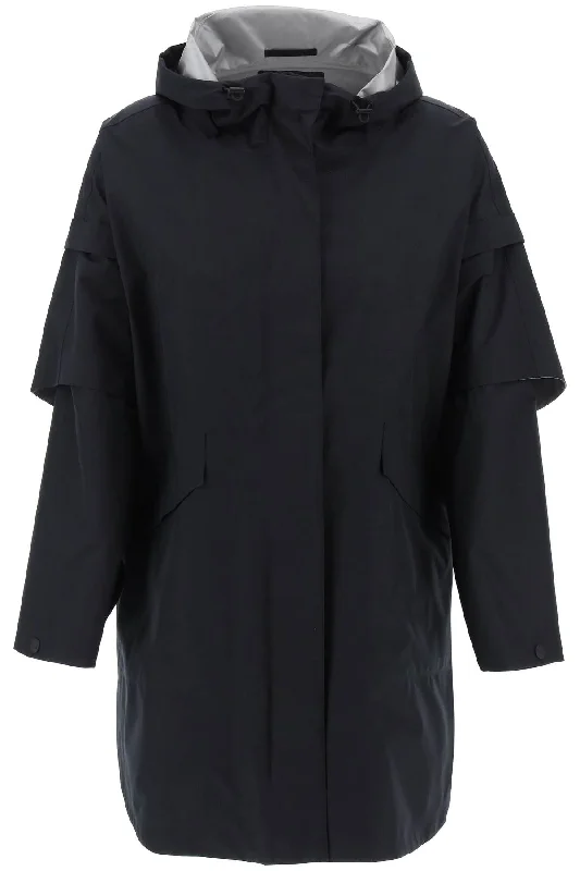 Renaissance Style Herno Laminar Women's "Removable Sleeve Cape Coat