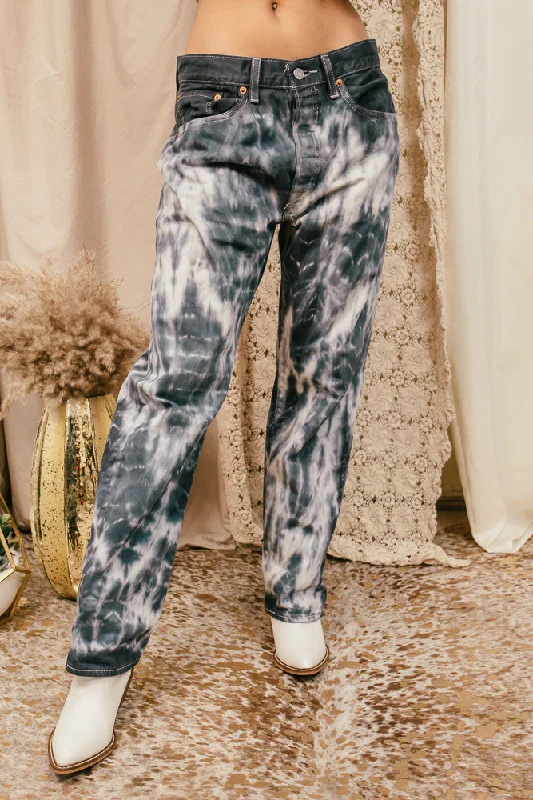 Sports Casual Style Bamboo Dye Vintage Jeans