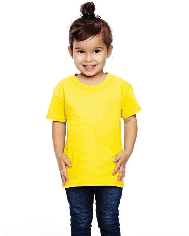 Sweet Words Fruit of the Loom Toddler 100% Heavy Cotton T-Shirt | Yellow