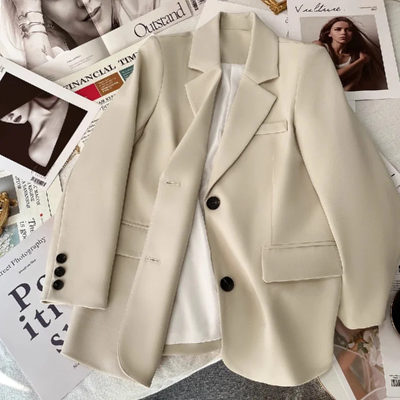 Sweet Flower Style Casual suit jacket for women new black popular suit       S3474