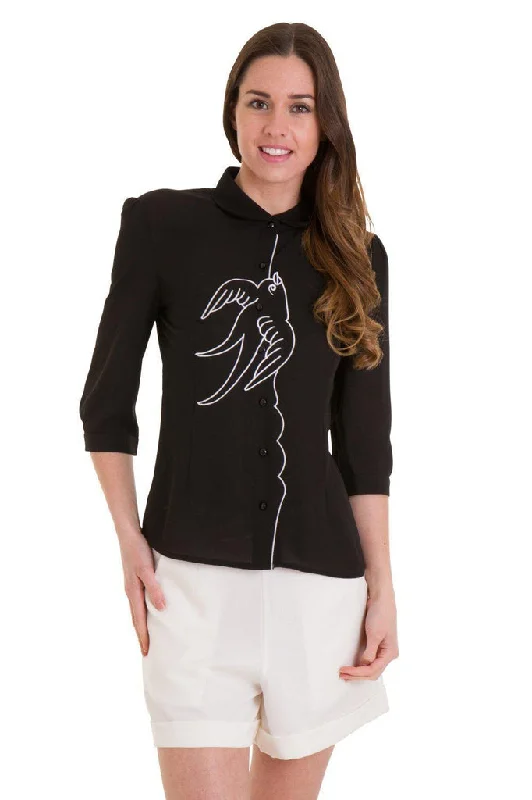 Hip-hop Style Free As A Bird Blouse