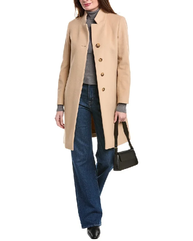Sweet Stand-Up Collar Style Cinzia Rocca Icons Medium Wool & Cashmere-Blend Coat