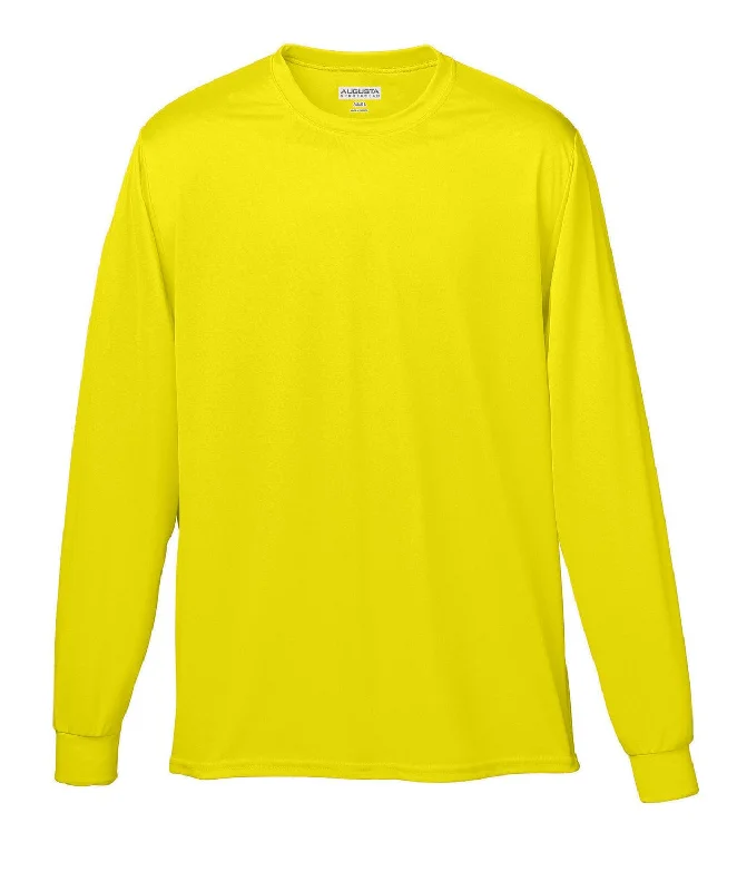 Fashion Style Augusta Long Sleeve Moisture Wicking T-Shirt | Power Yellow