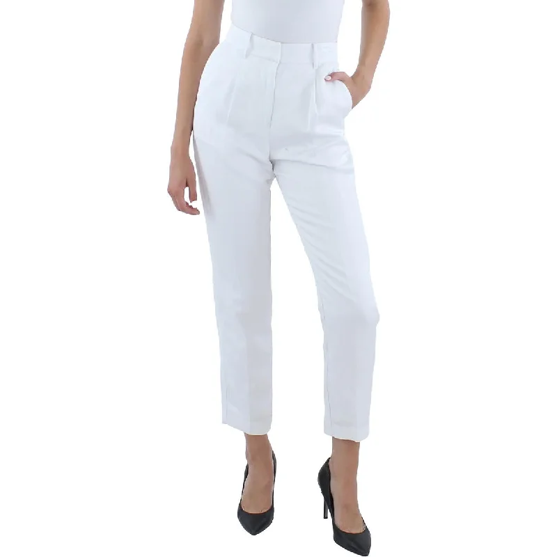 Boutique display Guess by Marciano Womens Pleated Mid Rise Straight Leg Pants