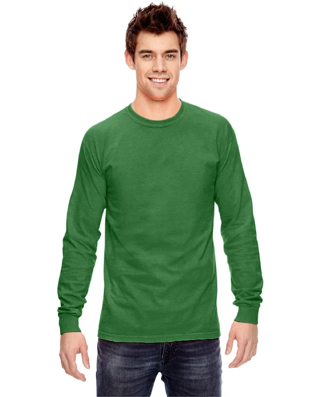 Street Vertical And Horizontal Design Comfort Colors Garment-Dyed Long Sleeve T-Shirt | Clover Street Vertical And Horizontal Design Comfort Colors Garment-Dyed Long Sleeve T-Shirt | Clover