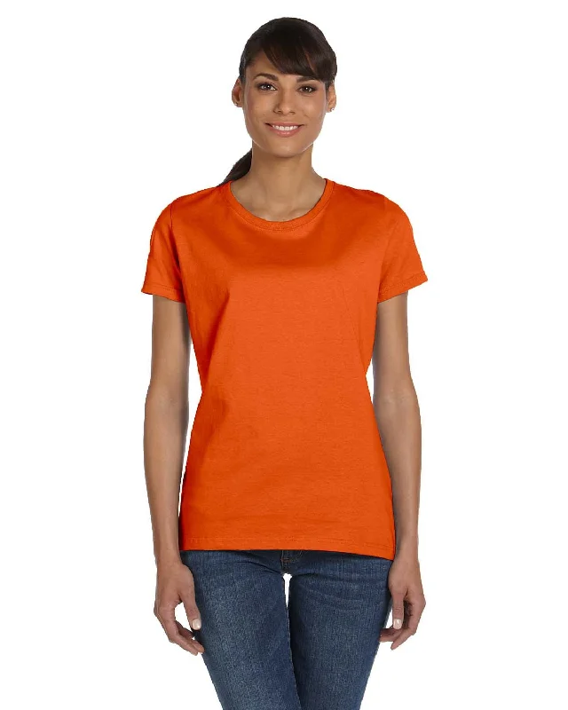 Fresh And Simple Fruit of the Loom Ladies Heavy Cotton T-Shirt | Burnt Orange