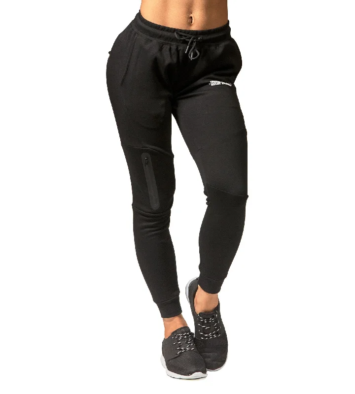 Sweet Short Skirt Style Womens Fusion Gym Pants - Flux Black