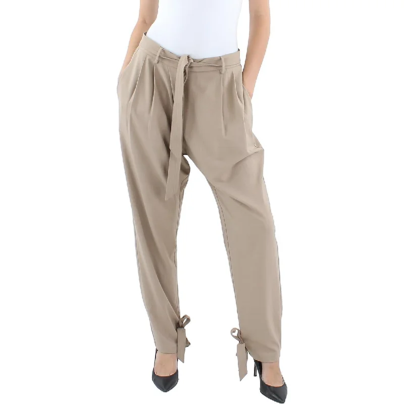 Trendy and versatile Aqua Womens High Rise Smocked Paperbag Pants