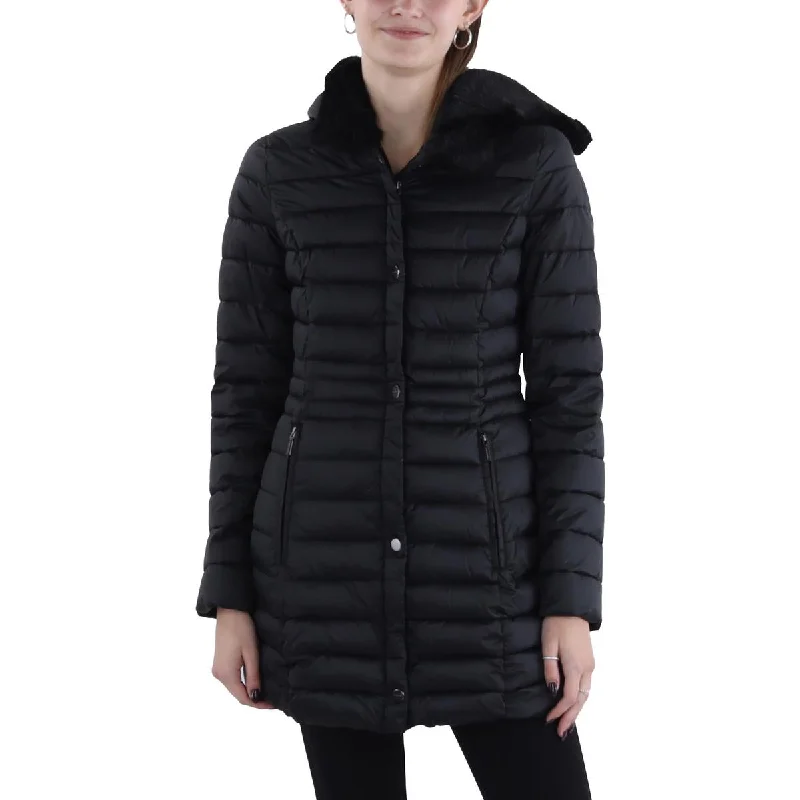 Street Fashion Style Womens Hooded Long Puffer Jacket