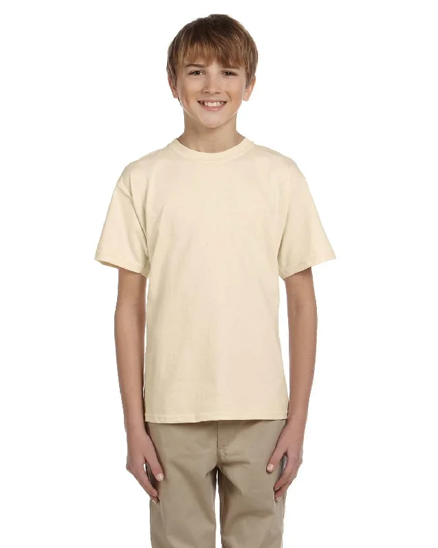 Round neck design Fruit of the Loom Youth T-Shirt | Natural