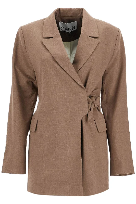 Sweet Modified Style Ganni Women's Double-Breasted Blazer With