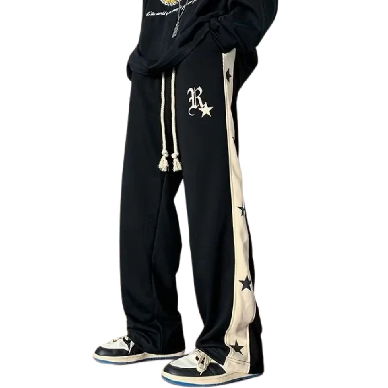 Street Personality Style High Street Patchwork R-Star Sweatpants