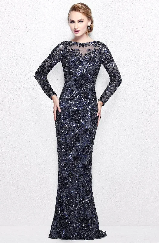 Design sense Primavera Couture - 1401 Embellished Bateau Long Gown