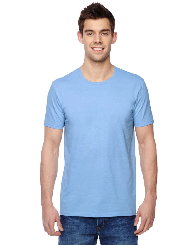 Street Show-Off Style Fruit of the Loom 100% Sofspun Cotton T-Shirt | Light Blue