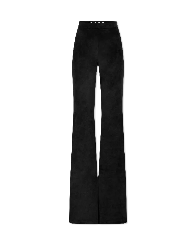 Sweet And Cute Style Velvet Choker Flare Trousers