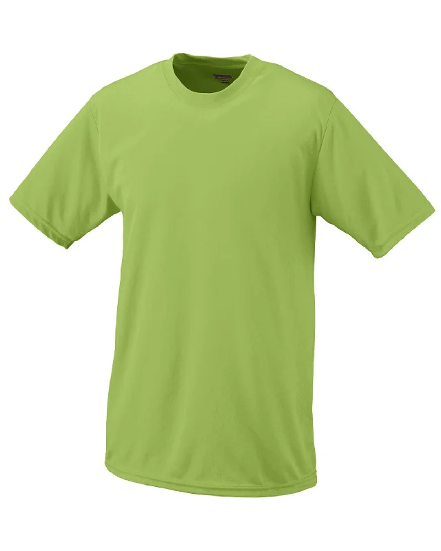Sweet Small Flower Pattern Augusta Moisture Wicking T-Shirt | Safety Green