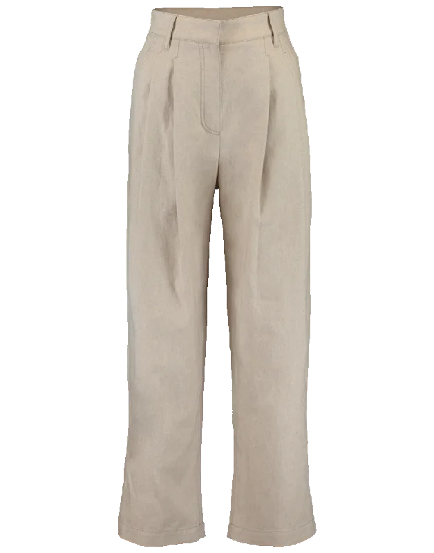 Renaissance Style High Waist Cropped Pleated Pant