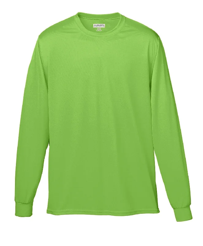 Street Fashion Style Augusta Long Sleeve Moisture Wicking T-Shirt | Lime