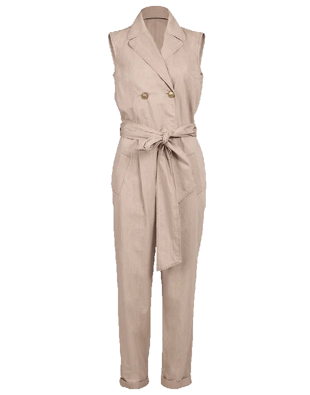 Printed pattern Wrap Belt Jumpsuit