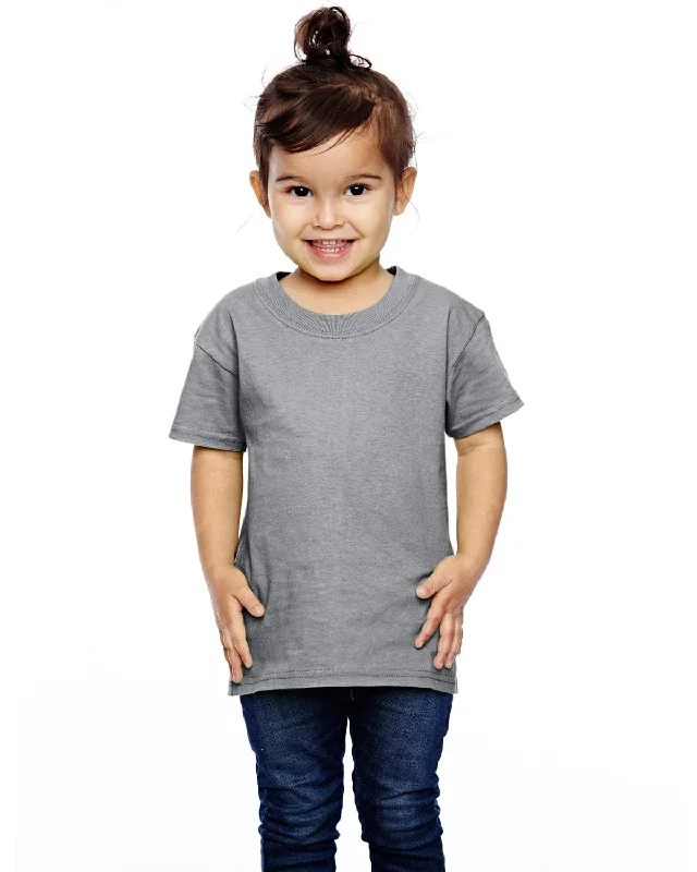Sweet Lace Design Fruit of the Loom Toddler 100% Heavy Cotton T-Shirt | Athletic Heather