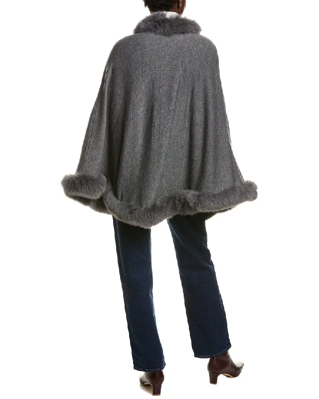 Street Graffiti Design La Fiorentina Wool-Blend Cape
