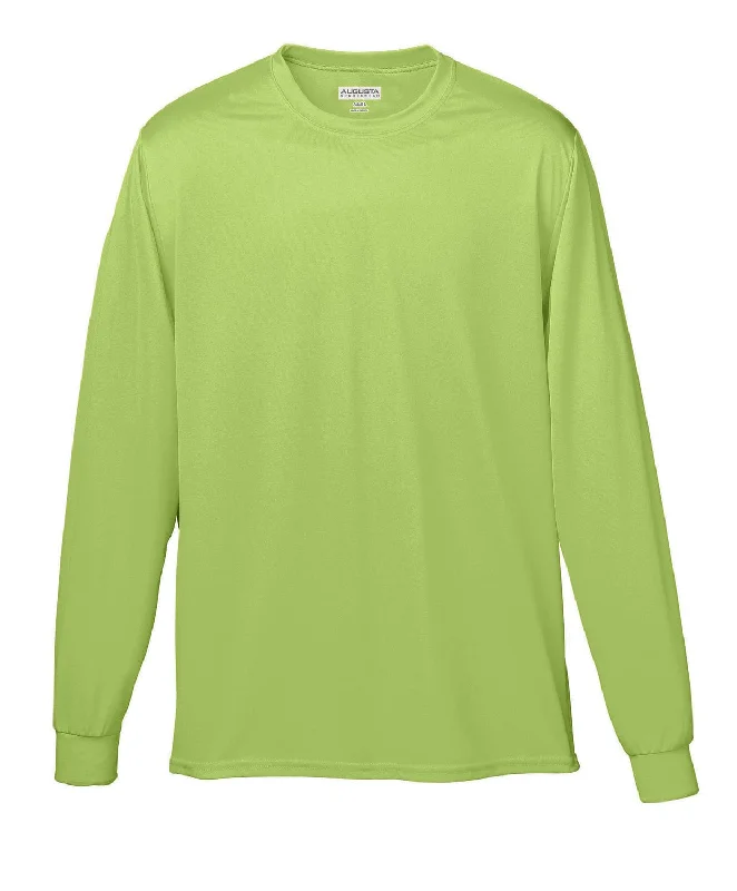 Retro Skirt Design Augusta Long Sleeve Moisture Wicking T-Shirt | Safety Green