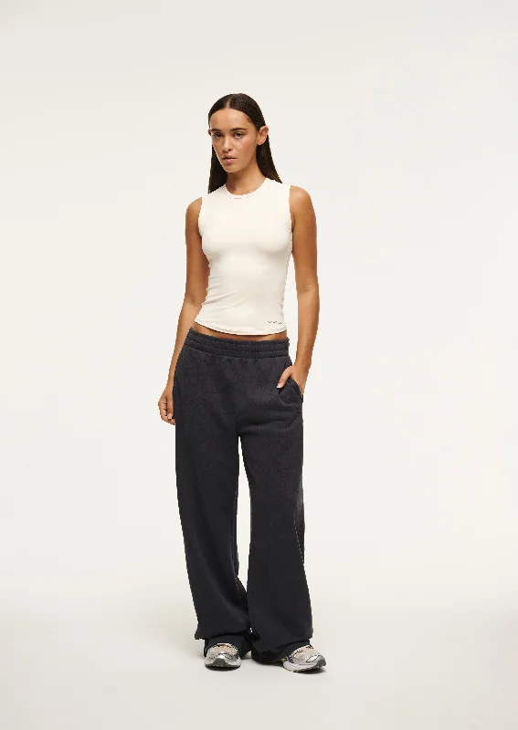 Retro Lace Fabric ADVENTURE TRACKPANT IN WASHED MARINE BLUE