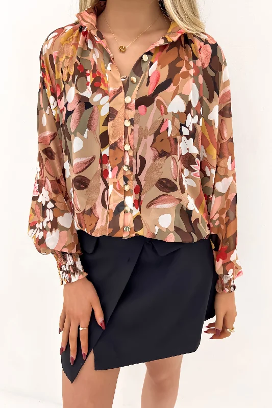 Sweet Puffy Skirt Reed Blouse Joslyn