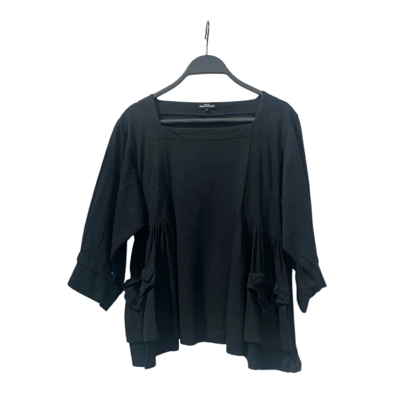 High waist design tricot COMME des GARCONS/T-Shirt/S/Black/Cotton/TG-T016