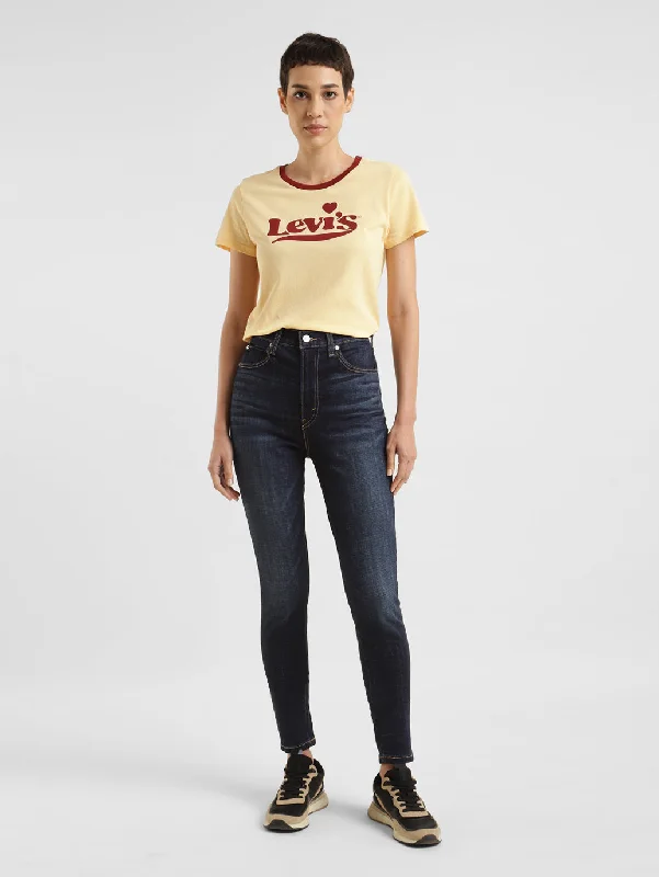 Simple research Women's High Rise Skinny Fit Jeans