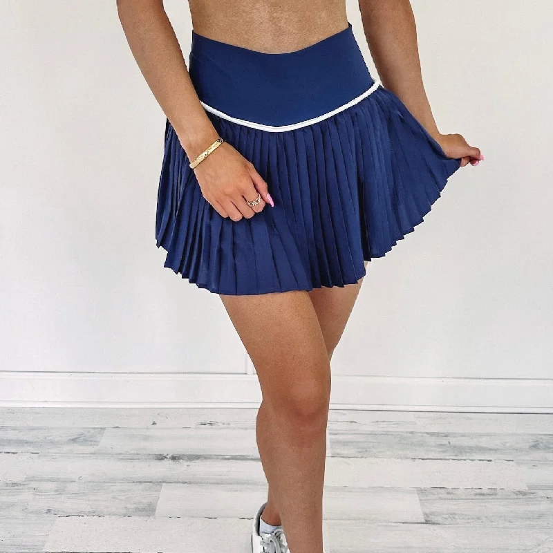 Street Fashion Style Chelsea Pleated Skort