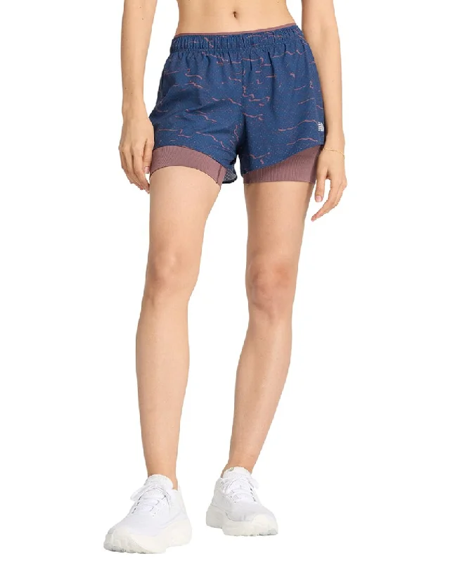 Elegant and noble New Balance Rs Printed 2-In-1 Short