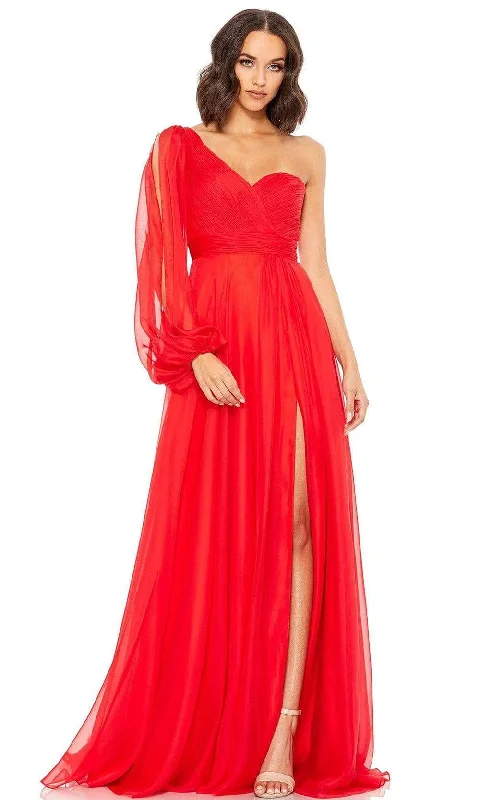 Fashionable and casual Mac Duggal - 67810 Asymmetric Bishop A-Line Dress