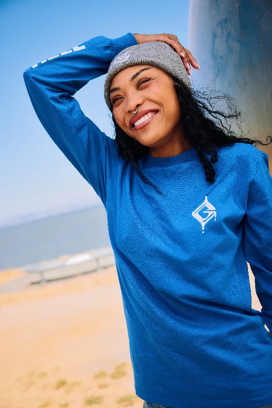 Street Letter Style GUILTY GEAR - 'Heaven Or Hell' Long Sleeve Shirt - Blue