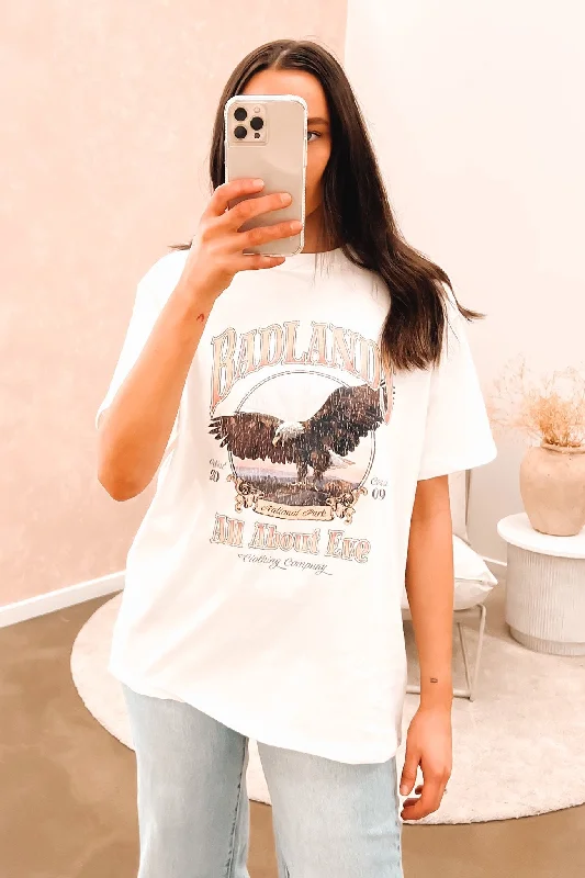 Sweet Small Style Badlands Tee Vintage White