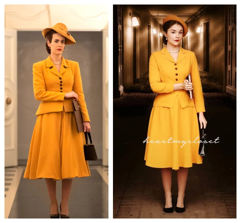 Retro Skirt Design Siri- vintage 1950s suit with swing skirt