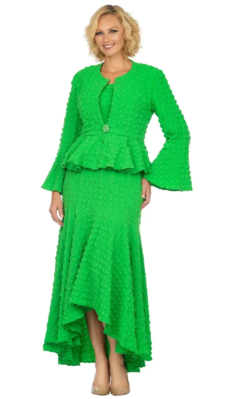 Sweet Pink Color Giovanna Suit 0943-Apple Green